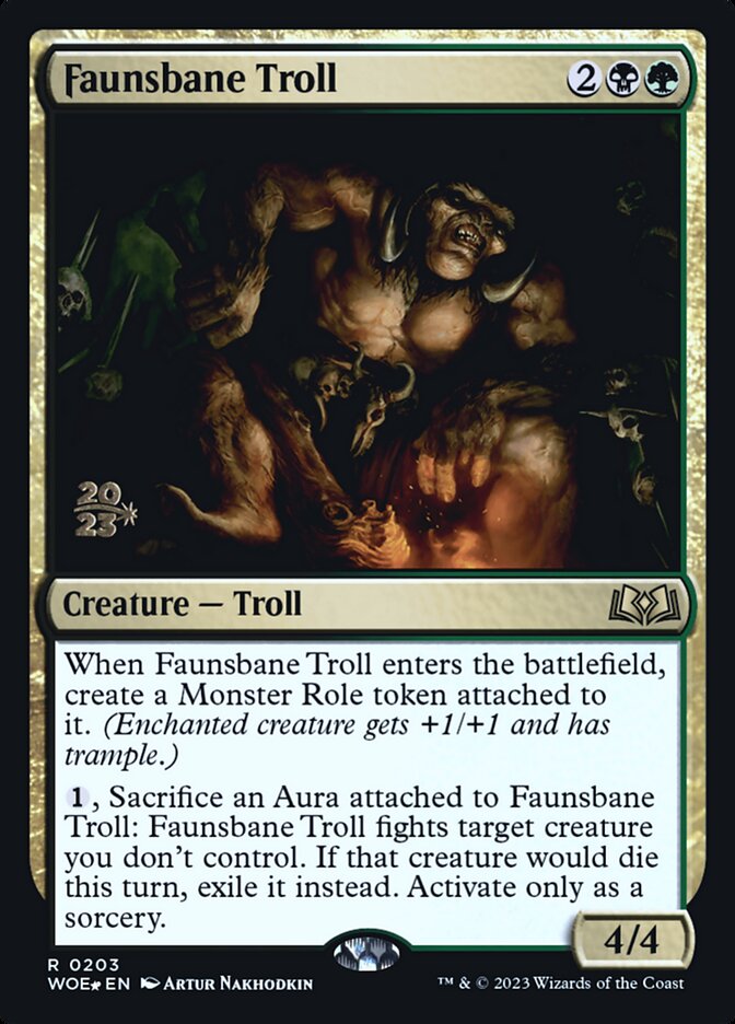 Faunsbane Troll card front