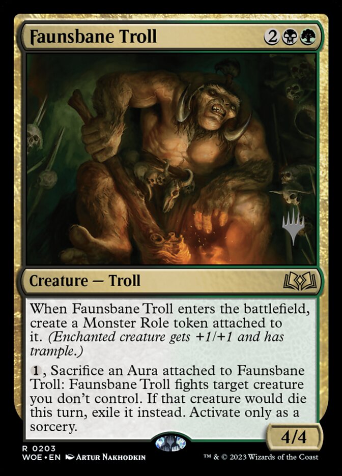 Faunsbane Troll card front