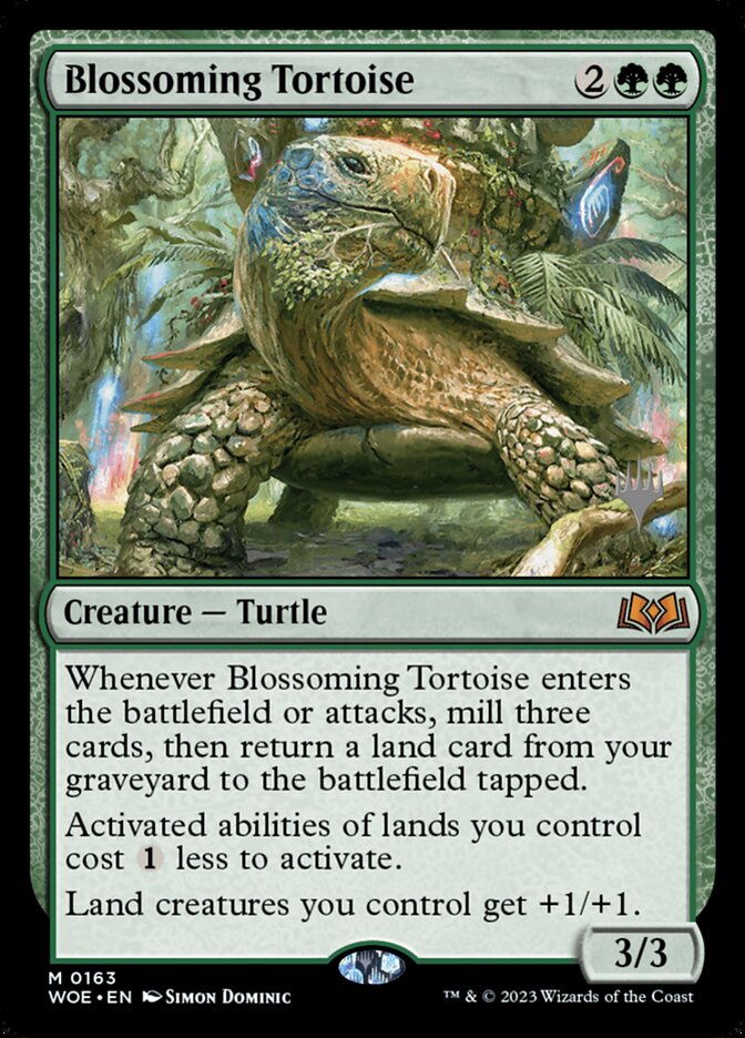 Blossoming Tortoise card front