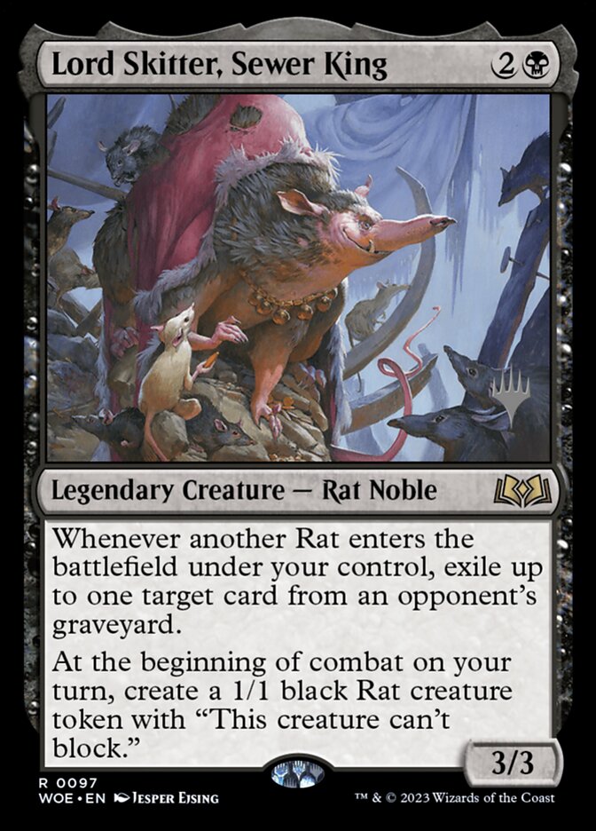 Lord Skitter, Sewer King card front