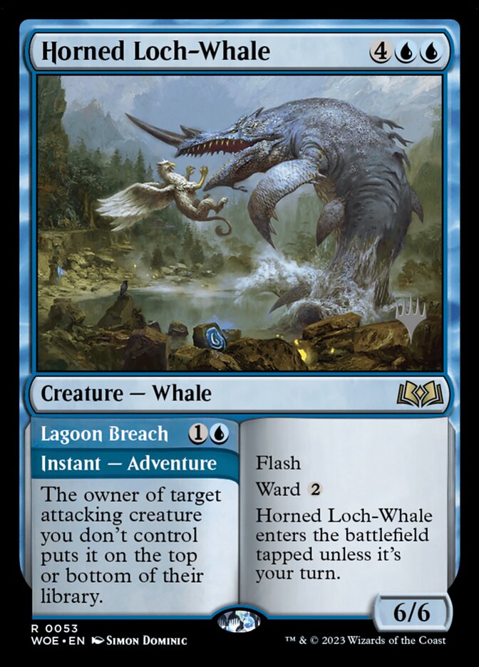 Horned Loch-Whale card front
