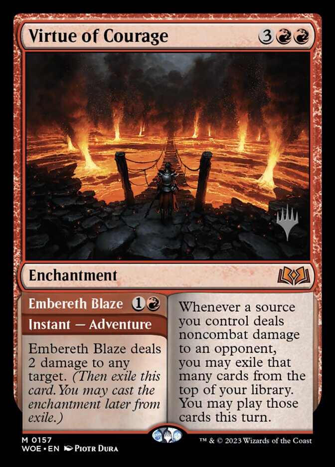 Virtue of Courage card front