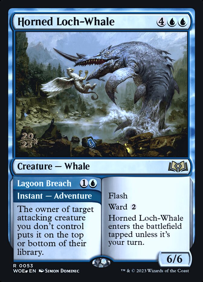Horned Loch-Whale card front