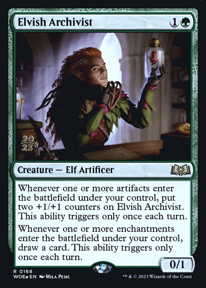 Elvish Archivist card front