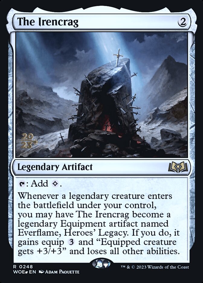 The Irencrag card front