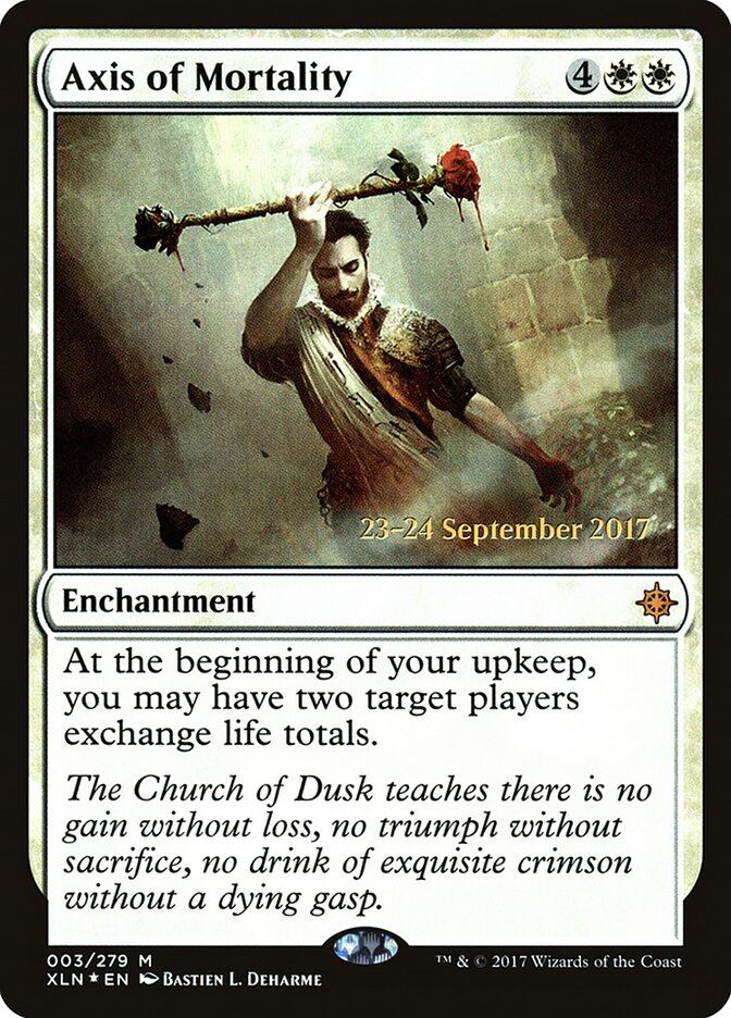 Axis of Mortality card front