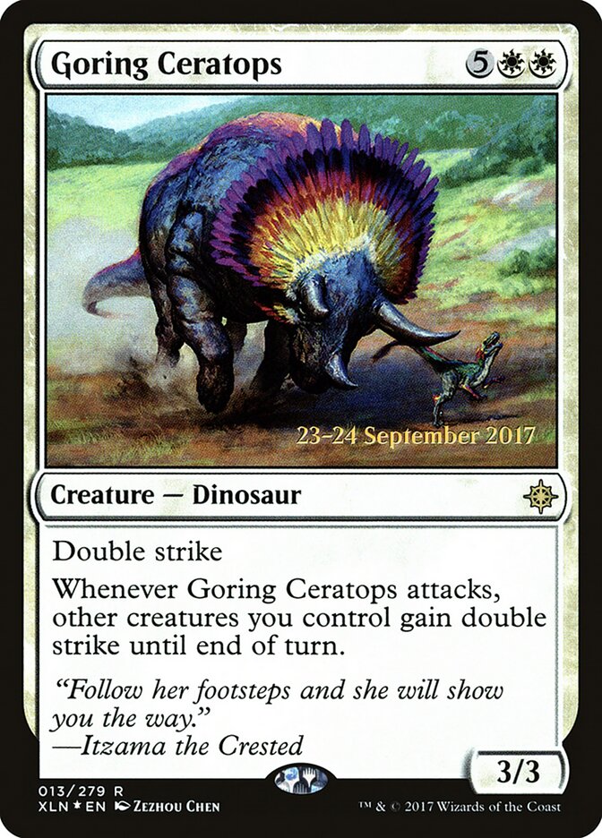 Goring Ceratops card front