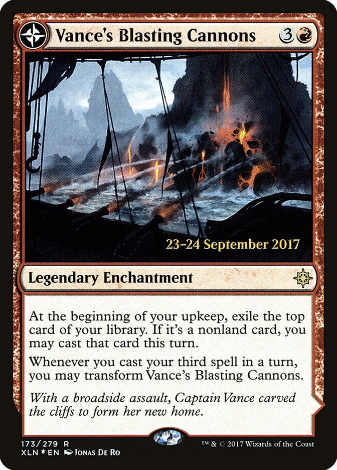 Vance's Blasting Cannons card front
