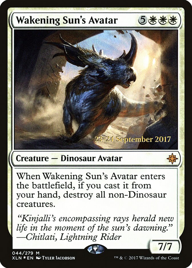 Wakening Sun's Avatar card front
