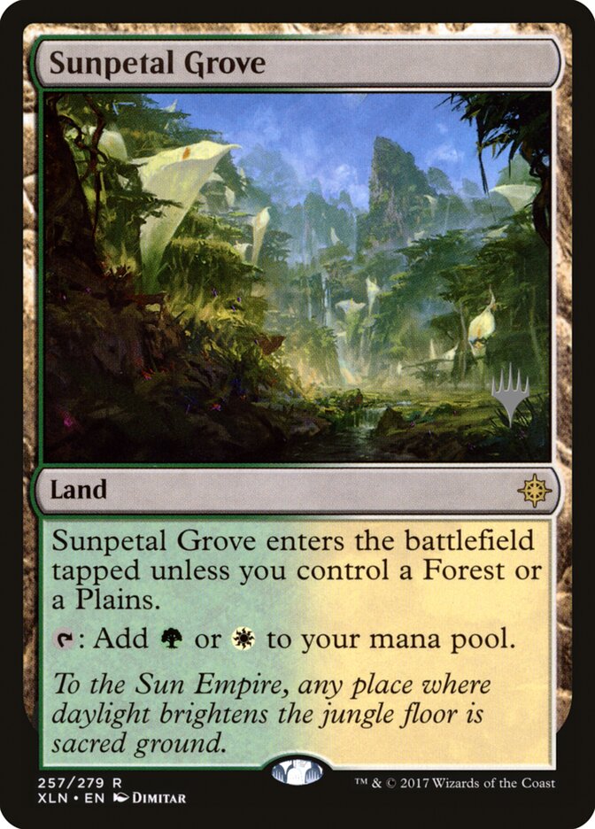 Sunpetal Grove card front