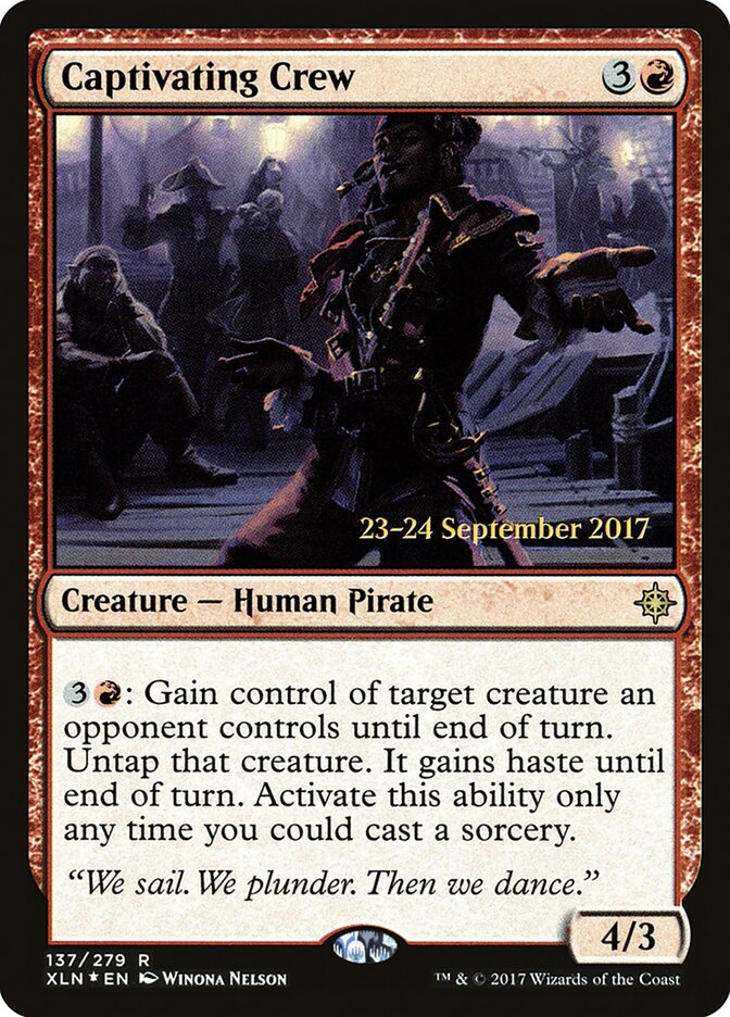 Captivating Crew card front