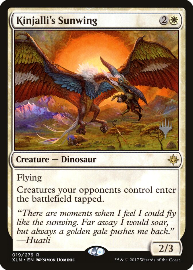 Kinjalli's Sunwing card front
