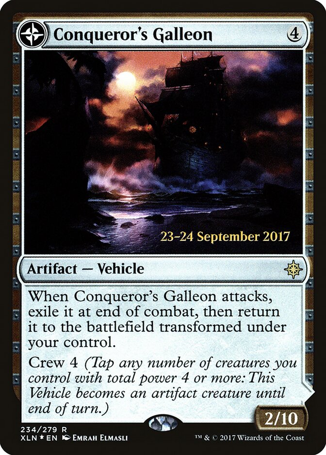 Conqueror's Galleon card front