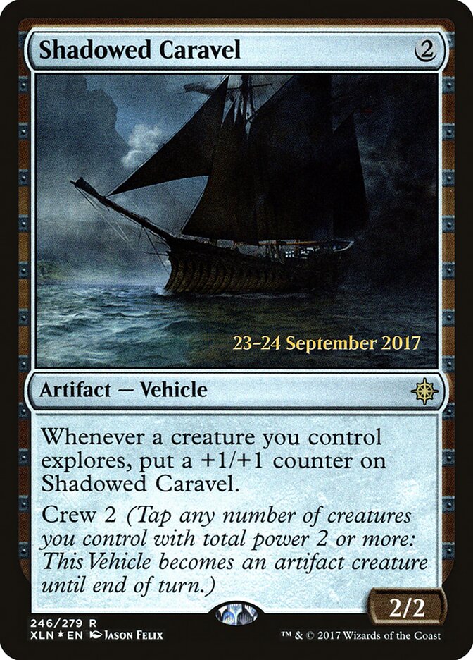 Shadowed Caravel card front