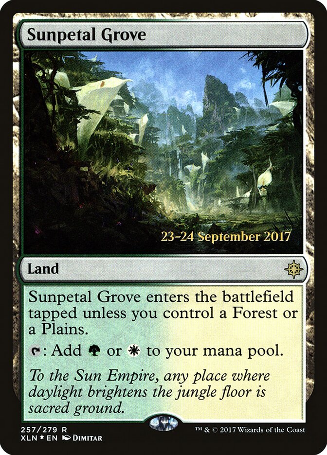 Sunpetal Grove card front
