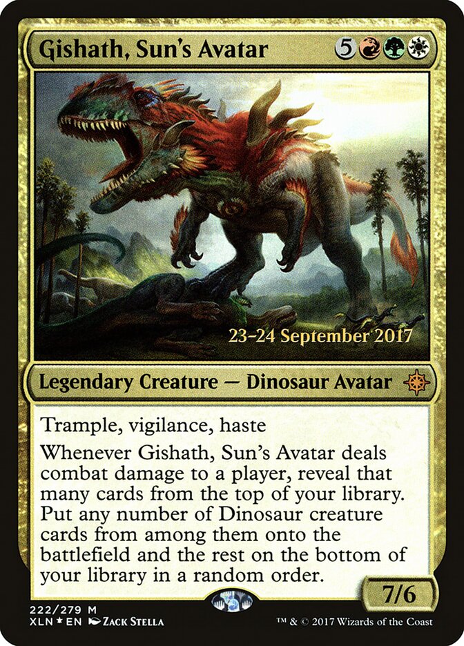 Gishath, Sun's Avatar card front