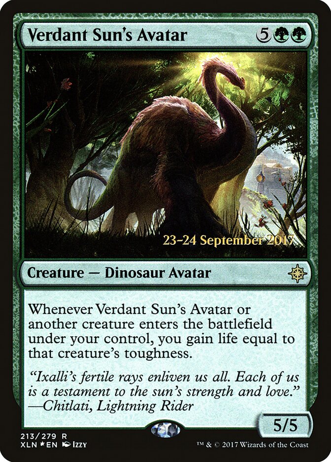 Verdant Sun's Avatar card front