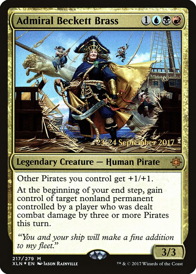 Admiral Beckett Brass card front