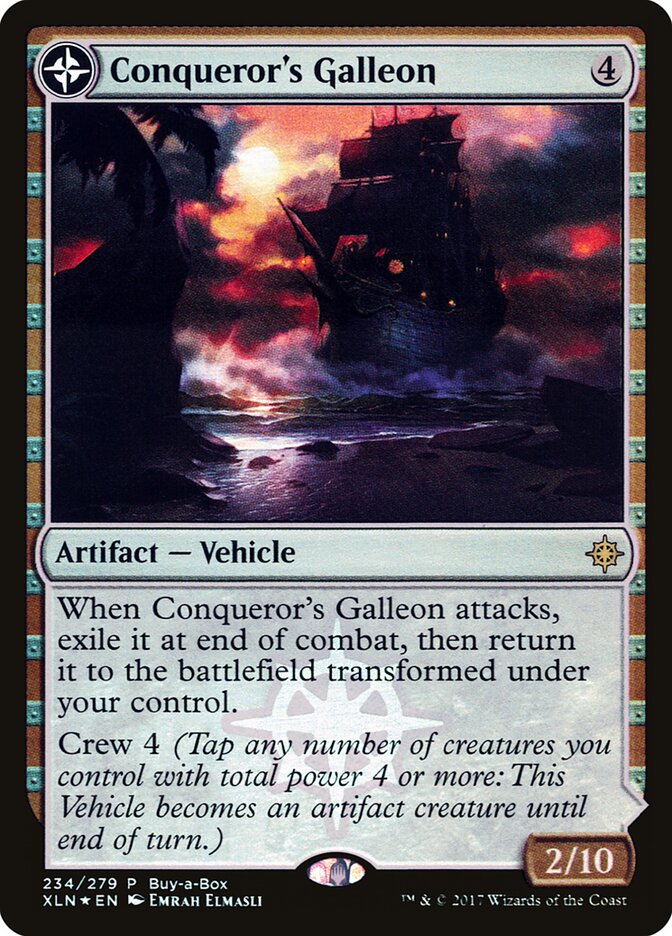 Conqueror's Galleon card front