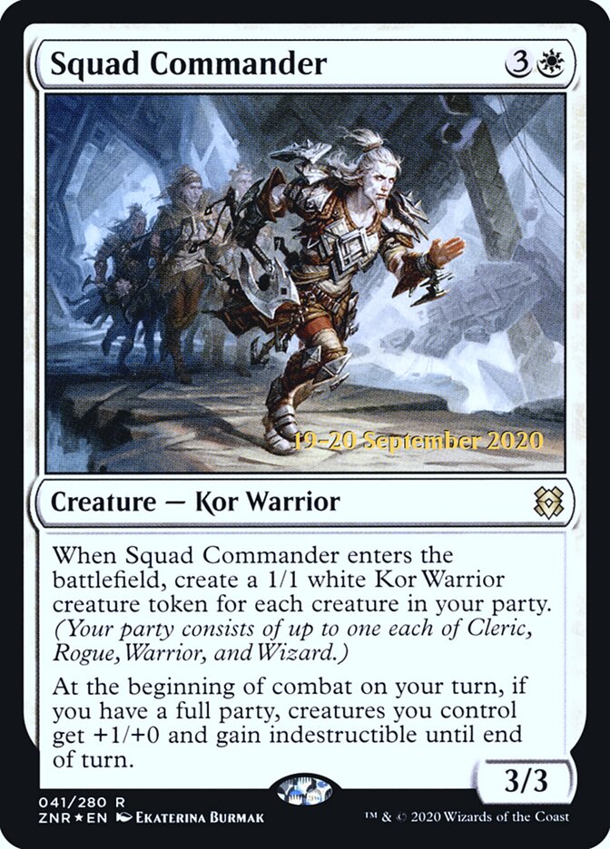 Squad Commander card front