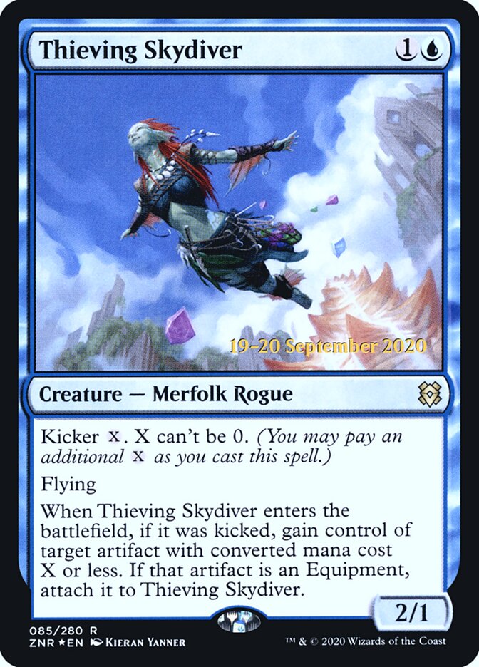 Thieving Skydiver card front