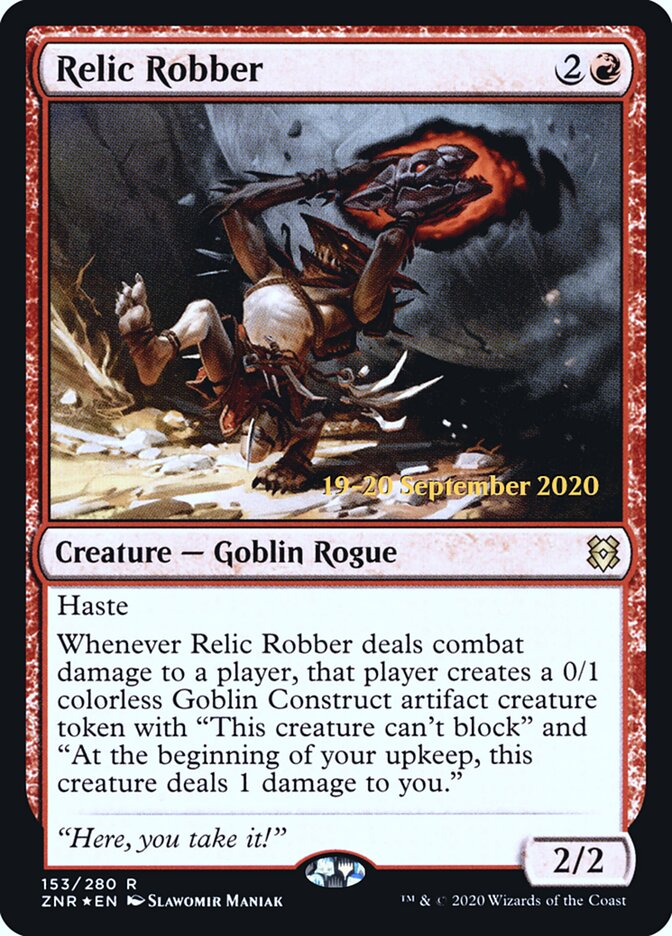 Relic Robber card front
