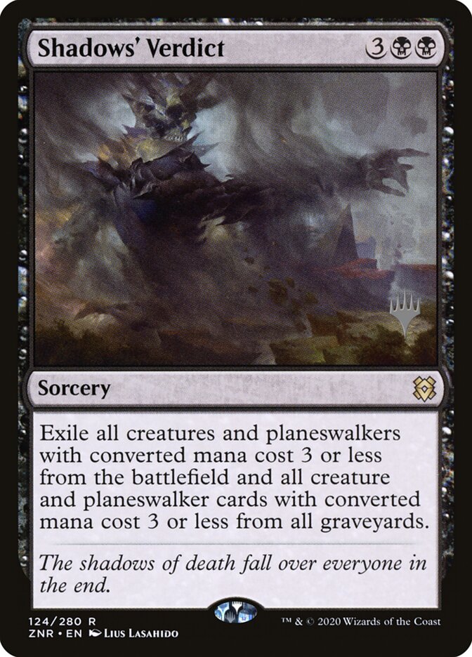 Shadows' Verdict card front