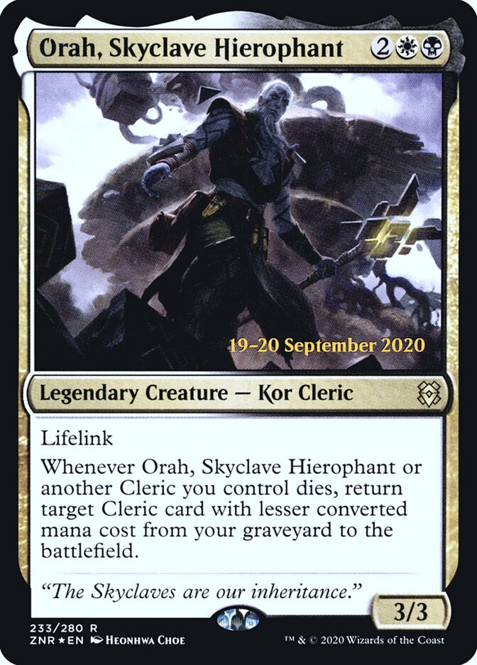 Orah, Skyclave Hierophant card front
