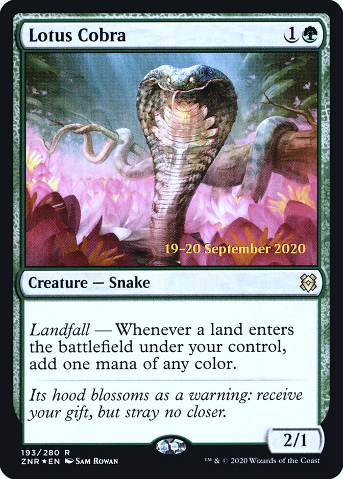 Lotus Cobra card front