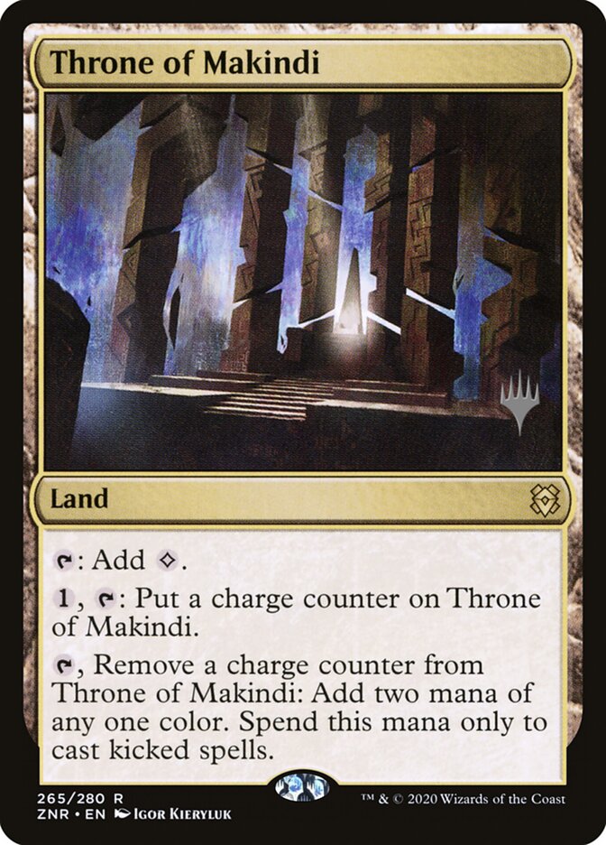 Throne of Makindi card front