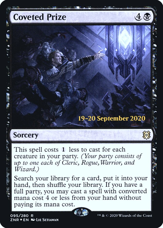 Coveted Prize card front