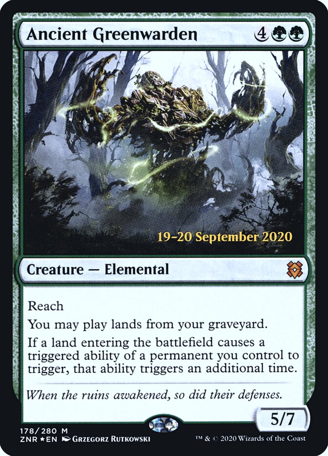 Ancient Greenwarden card front