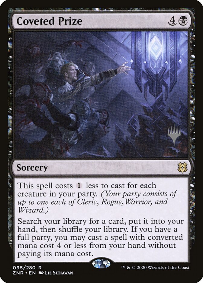 Coveted Prize card front
