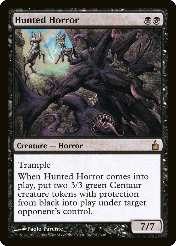 Hunted Horror card front