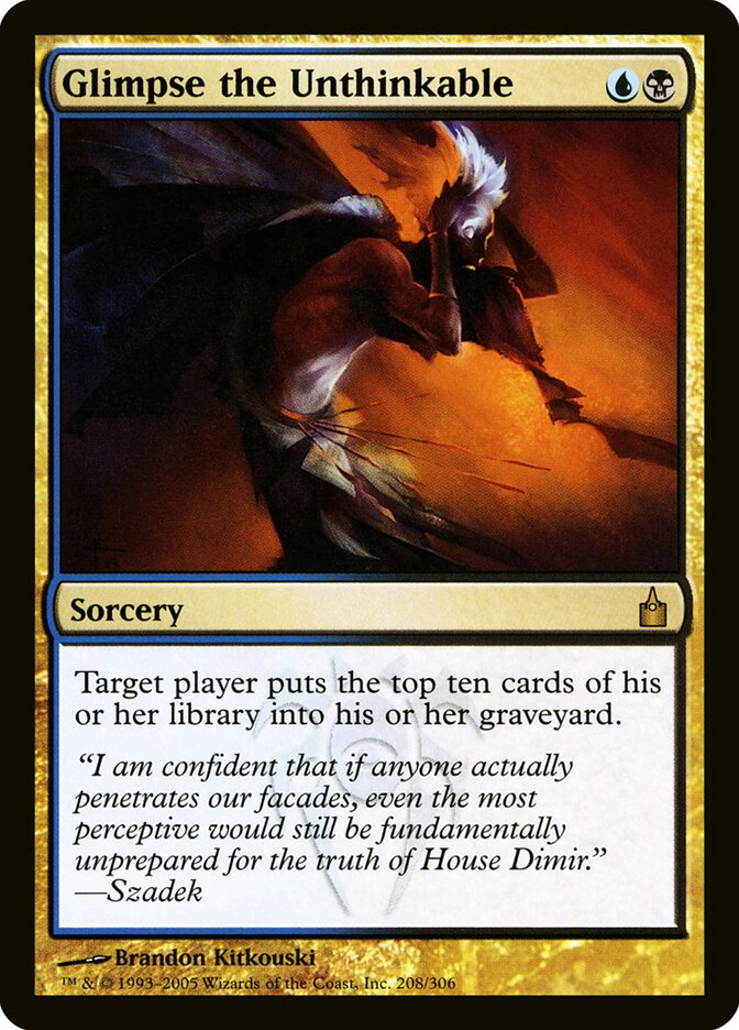 Glimpse the Unthinkable card front