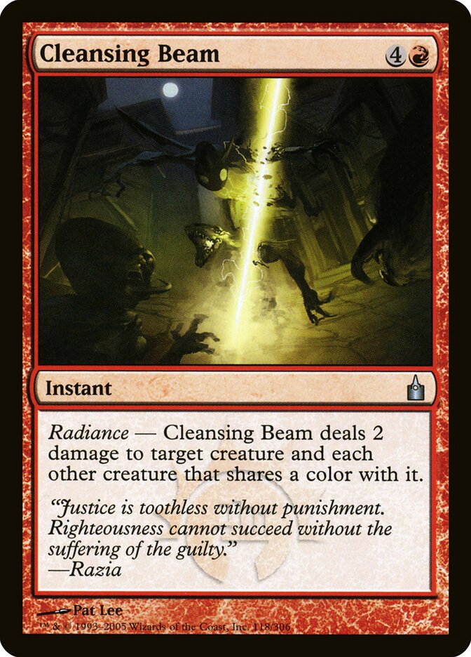 Cleansing Beam card front