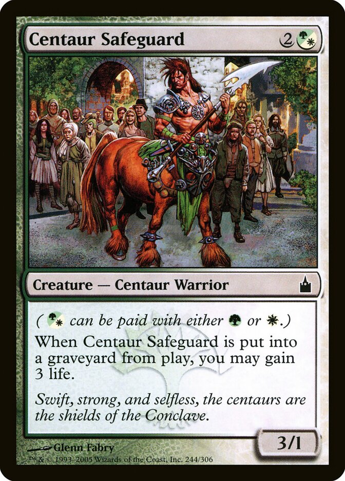 Centaur Safeguard card front
