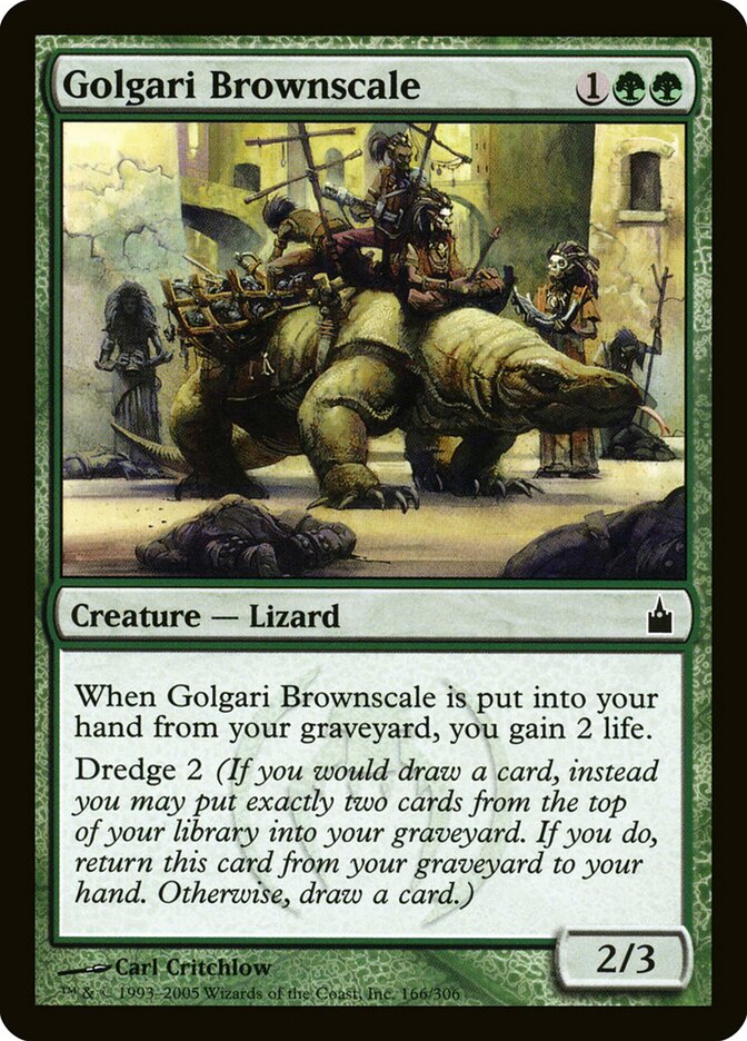 Golgari Brownscale card front
