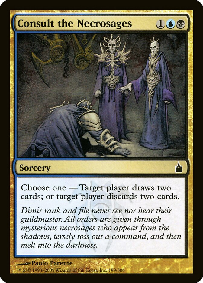 Consult the Necrosages card front