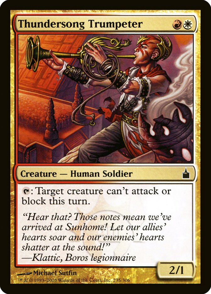 Thundersong Trumpeter card front