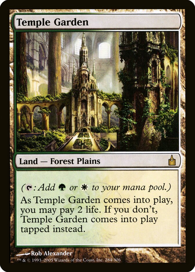 Temple Garden card front