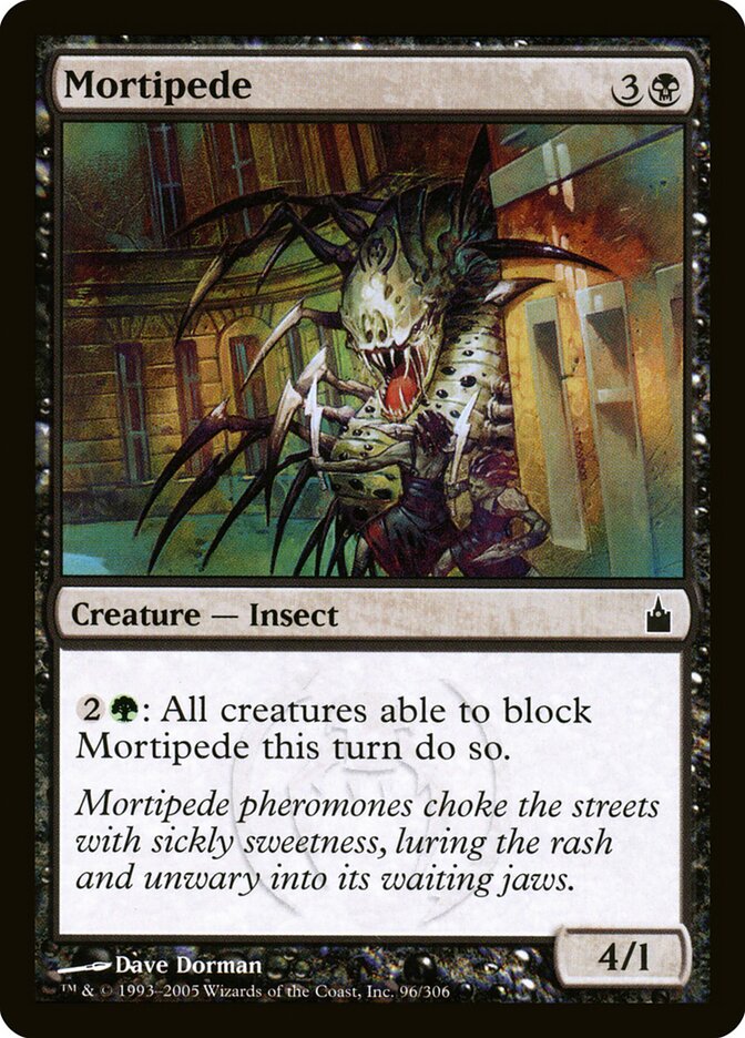Mortipede card front