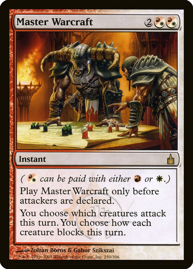 Master Warcraft card front