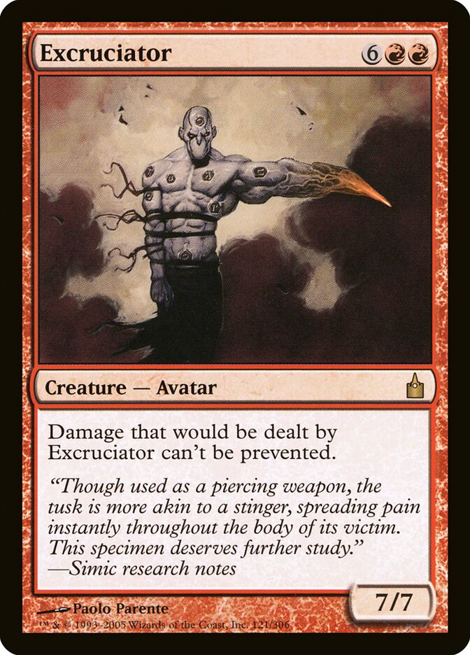 Excruciator card front