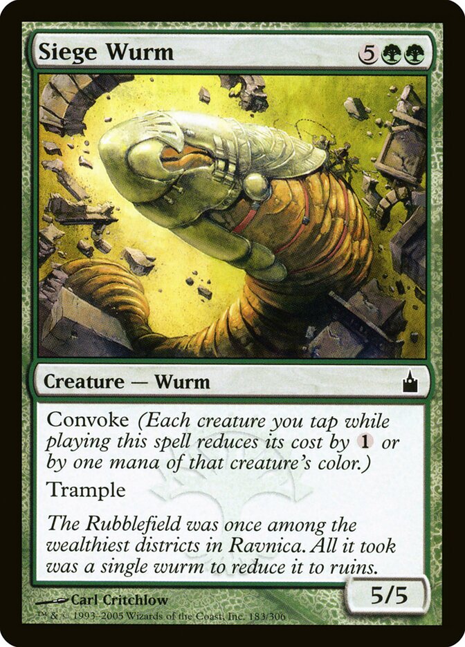 Siege Wurm card front