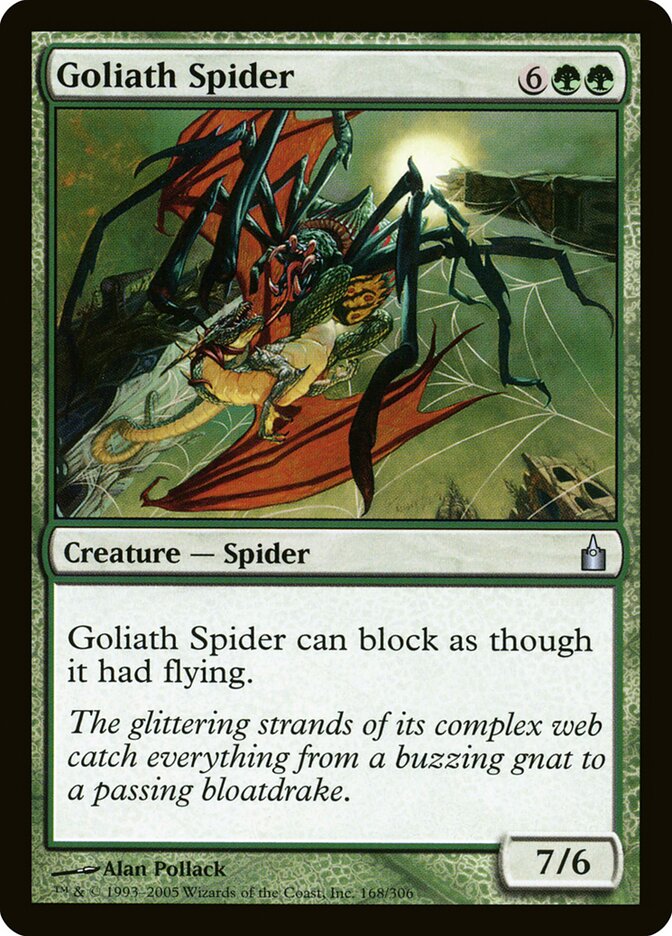 Goliath Spider card front