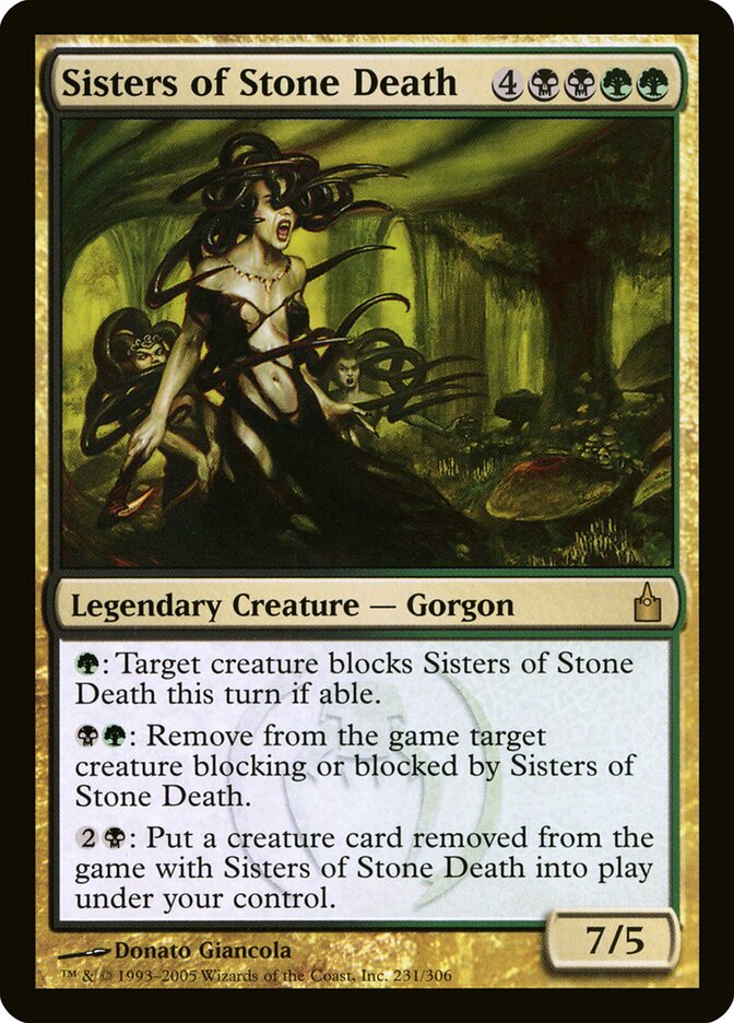 Sisters of Stone Death card front