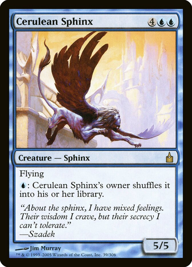 Cerulean Sphinx card front