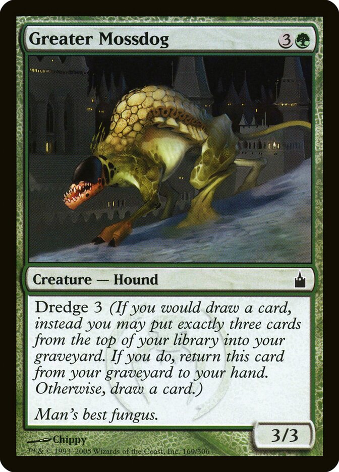 Greater Mossdog card front
