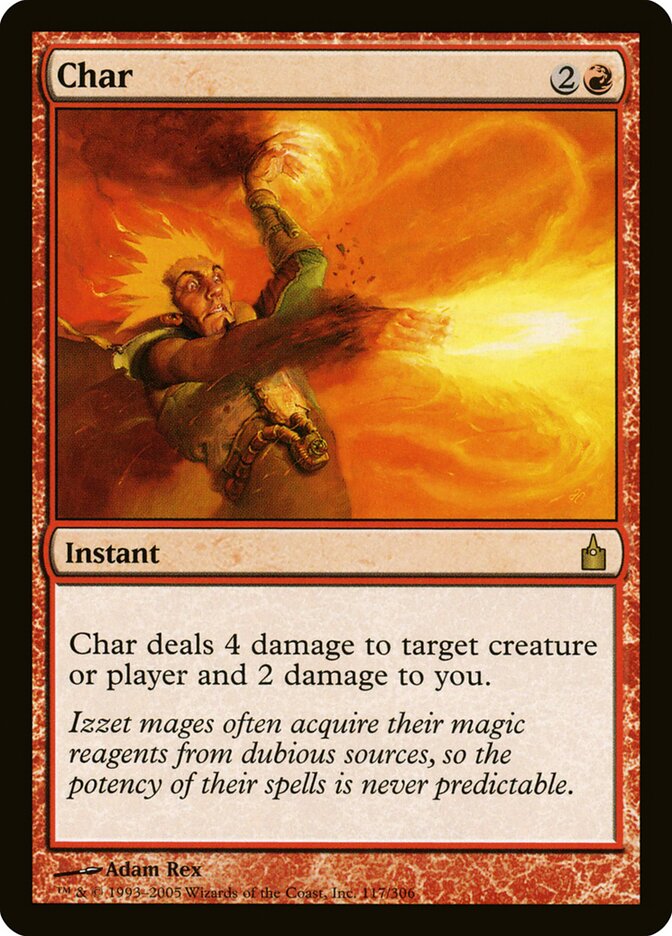 Char card front